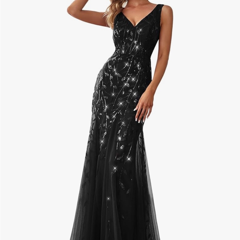 Black Sparkly Evening Gown/Prom Dress